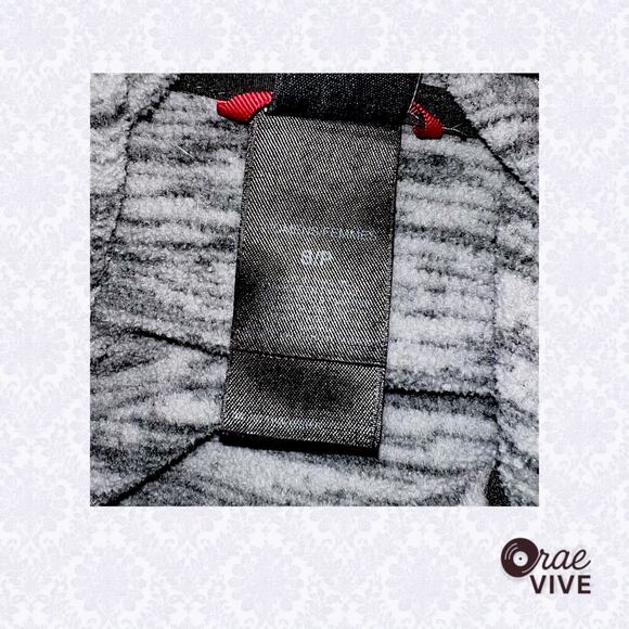 North Face Women's S Polartec Full Zip Fleece Hoodie Dark Heathered Grey - Picture 5 of 7